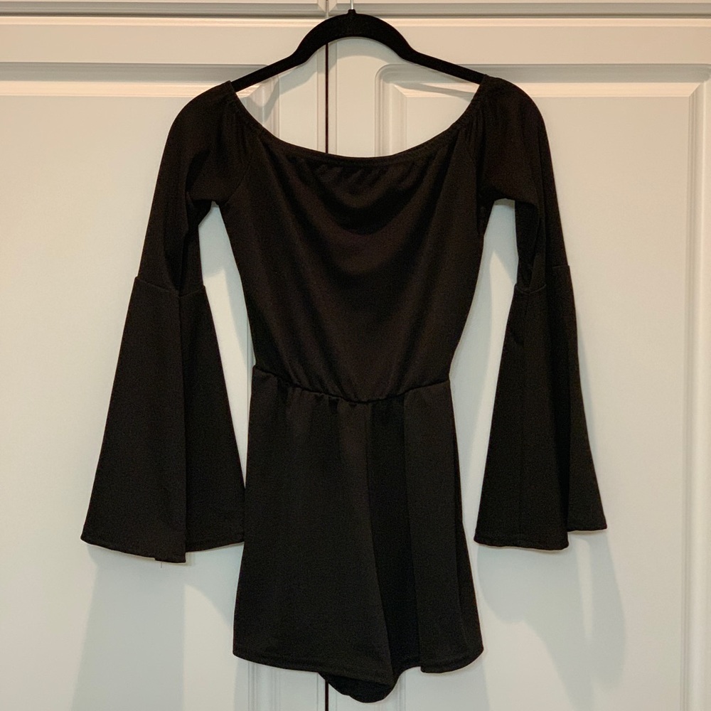 Black Cocktail Romper